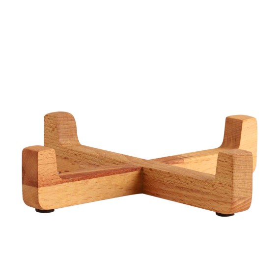 Bowl LIMON 216359 GLASSES SERVING PLATE ON WOOD STAND (908145) 