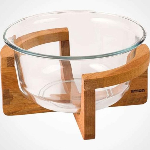 Тара LIMON 216659 GLASSES W/WOOD BASE (908114) 