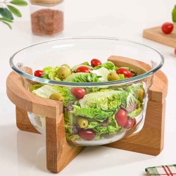 Тара LIMON 216659 GLASSES W/WOOD BASE (908114) 