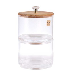 Jar LIMON 216759 ACRYLIC 2 FLOOR WOOD LID (908299) 