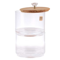 Jar LIMON 216759 ACRYLIC 2 FLOOR WOOD LID (908299) 