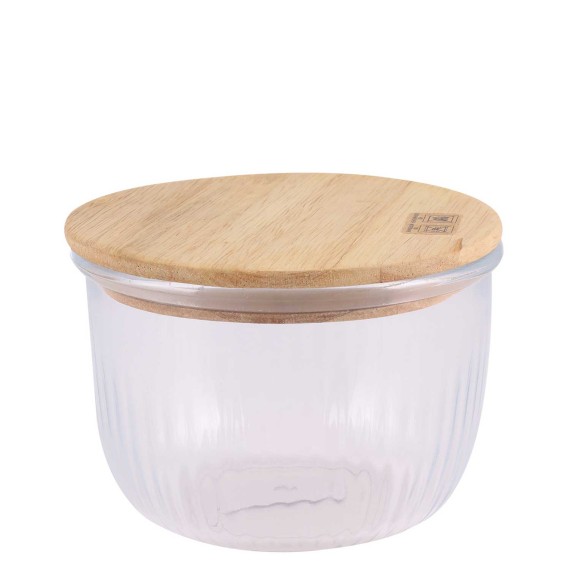 Տարա LIMON 217559 GLASSES W/LID WOOD 470ML (907872) 