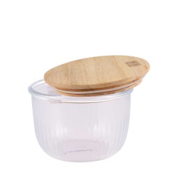 Տարա LIMON 217559 GLASSES W/LID WOOD 470ML (907872) 