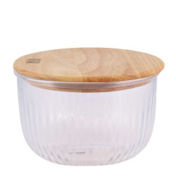 Տարա LIMON 217659 GLASSES W/LID WOOD 970ML (907865) 