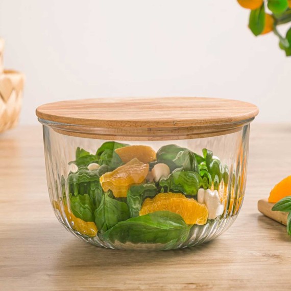 Тара LIMON 217659 GLASSES W/LID WOOD 970ML (907865) 