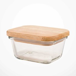 Пищевые контайнеры LIMON 218759 GLASSES W/LID WOOD 180ML (907988) 