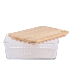 Пищевые контайнеры LIMON 219159 GLASSES W/LID WOOD 1.1L (907940) 