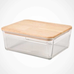 Մթերքի տարաներ LIMON 219259 GLASSES W/LID WOOD 2.25L (908336) 
