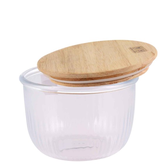 Bowl LIMON 221259 GLASS ROWND W/LID SET 3PC(908350) 