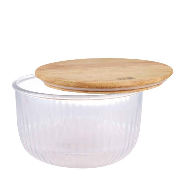 Bowl LIMON 221259 GLASS ROWND W/LID SET 3PC(908350) 