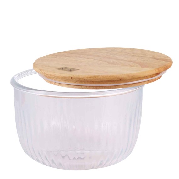 Bowl LIMON 221259 GLASS ROWND W/LID SET 3PC(908350) 