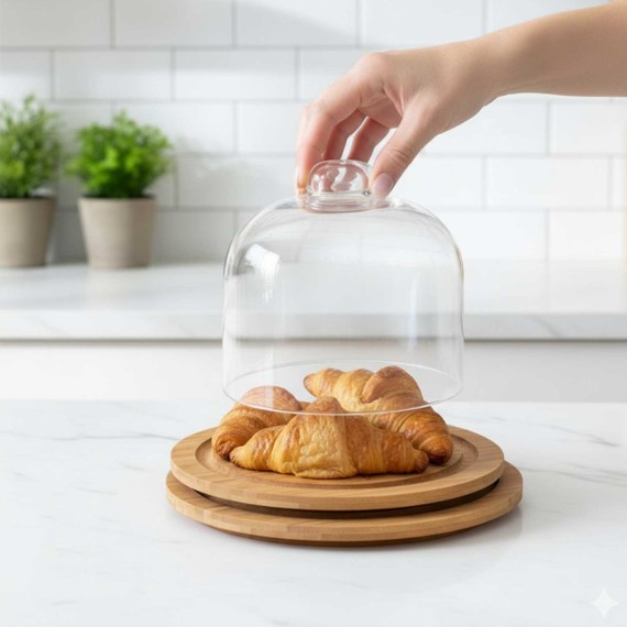Chopping board LIMON 224059 WOOD FOR CHEESE SERVING W/LID (908572)