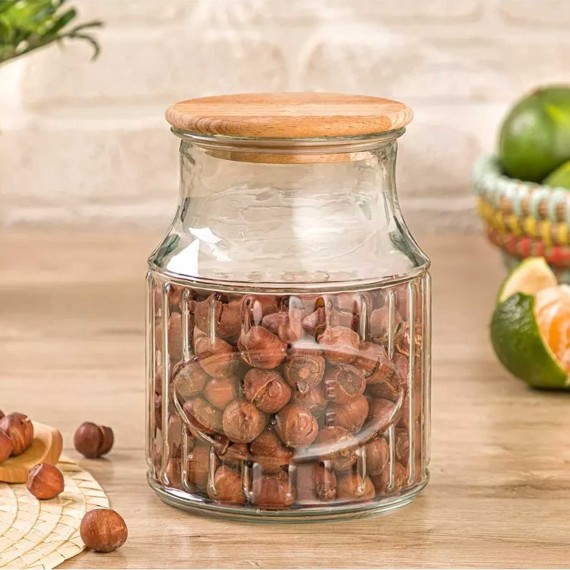 Банка LIMON 226259 W/WOOD LID 1L (909067) 
