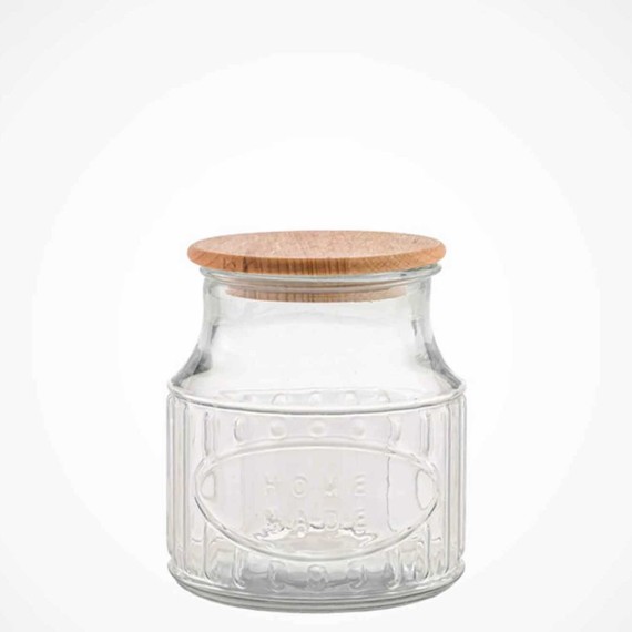 Банка LIMON 226359 W/WOOD LID 800ML (909012) 