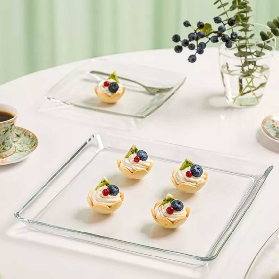 Поднос LIMON 228600 GLASS SQUAR SERVING TRAY (906981)