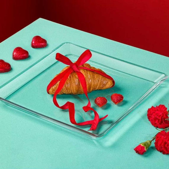 Поднос LIMON 228600 GLASS SQUAR SERVING TRAY (906981)