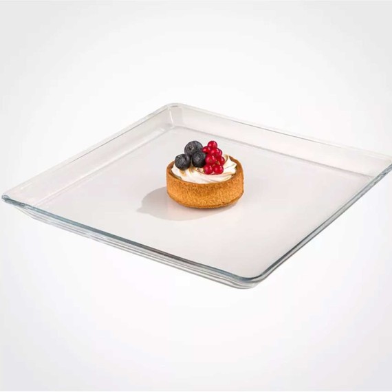 Поднос LIMON 228600 GLASS SQUAR SERVING TRAY (906981)