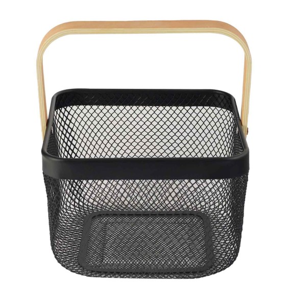 Արկղեր եվ զամբյուղներ LIMON 232100 SQUARE METAL BLACK BASKET (909272) 