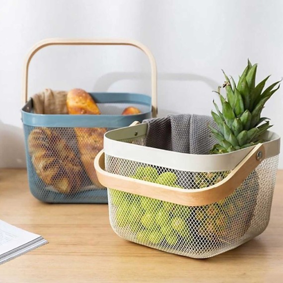 Արկղեր եվ զամբյուղներ LIMON 232100 SQUARE METAL BLACK BASKET (909272) 