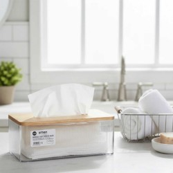 Box and baskets LIMON 237259 FOR NAPKIN W/WOOD LID RECTANGULAR (910025)