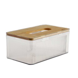 Box and baskets LIMON 237259 FOR NAPKIN W/WOOD LID RECTANGULAR (910025)