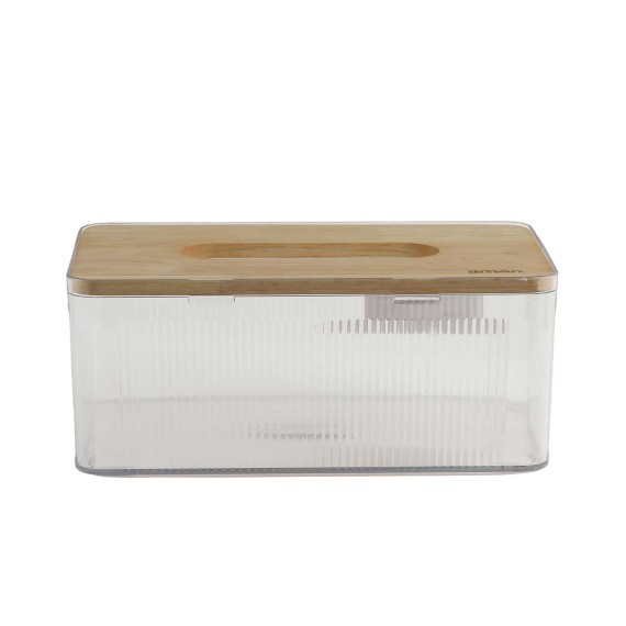 Արկղեր եվ զամբյուղներ LIMON 237259 FOR NAPKIN W/WOOD LID RECTANGULAR (910025)