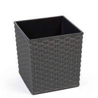 Ծաղկի զամբյուղ LAMELA LA594-50 JUKA RATTAN 190X190 GRAPHITE METALLIC 