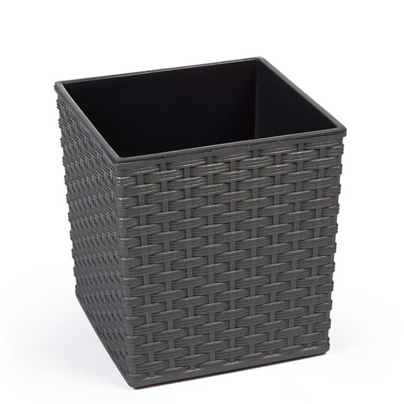 Цветочный горшок LAMELA LA596-50 JUKA RATTAN 300X300 GRAPHITE METALLIC 