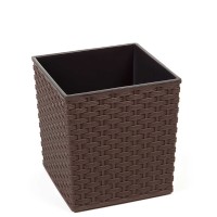 Flower pot LAMELA LA596-83 JUKA RATTAN 300X300 MOKKA 