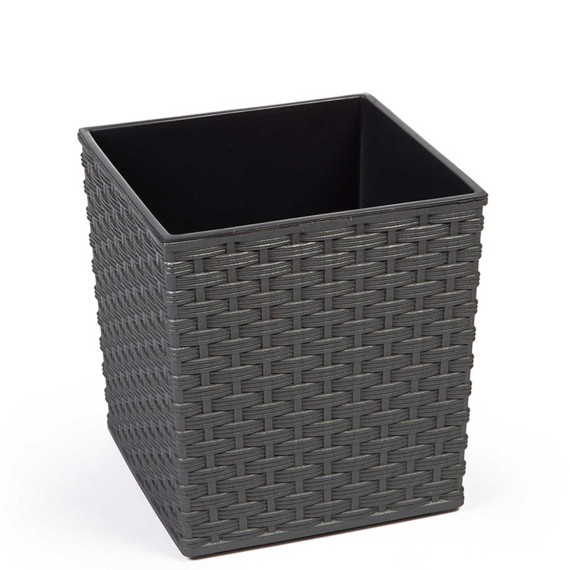 Ծաղկի զամբյուղ LAMELA LA597-50 JUKA RATTAN 400X400 GRAPHITE METALLIC 