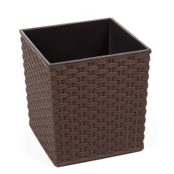 Flower pot LAMELA LA597-83 JUKA RATTAN 400X400 MOKKA 