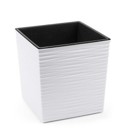 Flower pot LAMELA LA598-05 DONICA JUKA DUTO 190X190 WHITE 