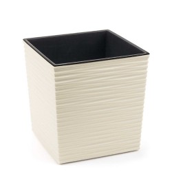 Flower pot LAMELA LA598-74 DONICA JUKA DUTO 190X190 CREAM 