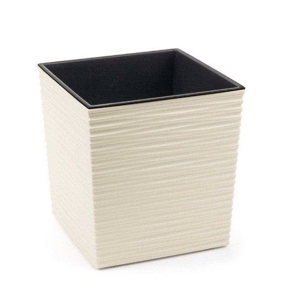 Flower pot LAMELA LA598-74 DONICA JUKA DUTO 190X190 CREAM 