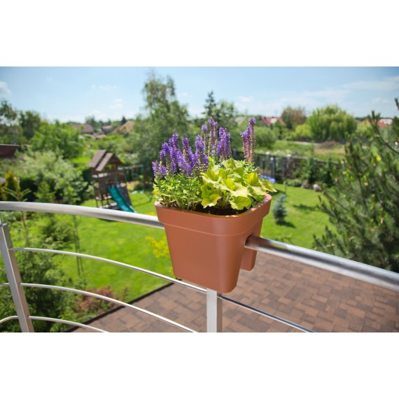 Flower pot LAMELA LA637-31 LOBELIA RECTAN. TERRACOTTA 