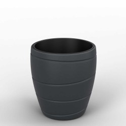 Flower pot LAMELA LA850-2-04 PASSA 400 BLACK 