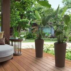 Flower pot LAMELA LA878-86 LILIA JUMPER COFFEE 250 ESPRESSO 
