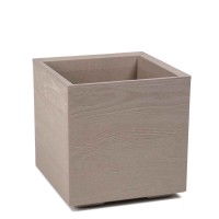 Flower pot LAMELA LA890-88 KARO ECO COFFEE 400X400X600 BEIGE 