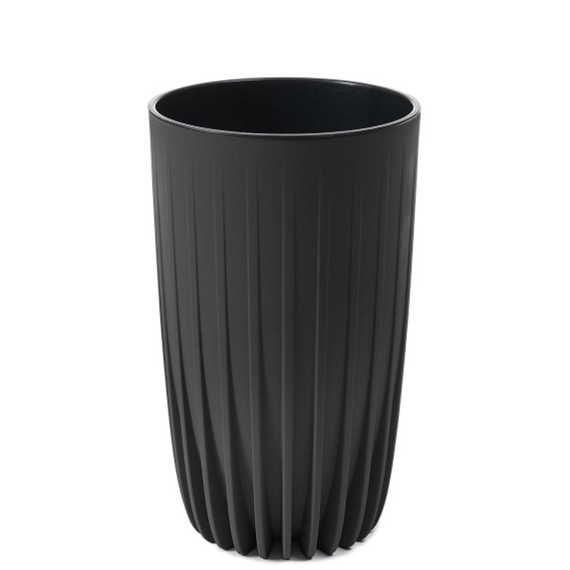 Цветочный горшок LAMELA LA984-04 MIRA ECO RECYCLED 250 BLACK 