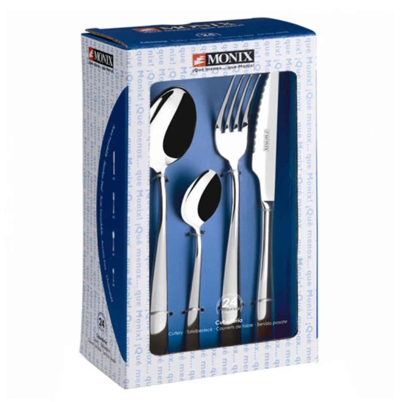 Набор столовых приборов MONIX M125974 MANILA 24PC SET (E) W/STEAK KNIFE 