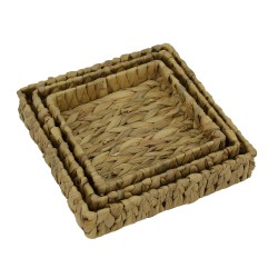 Ящик для хранения XIMI 6941963979108 3PCS WATER HYACINTH WOVEN STORAGE BOXES (979108)