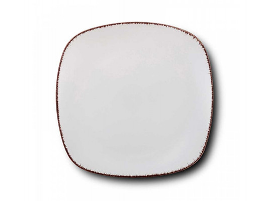 Plate NAVA 10-099-231 WHITE SUGAR DINNER 26CM 