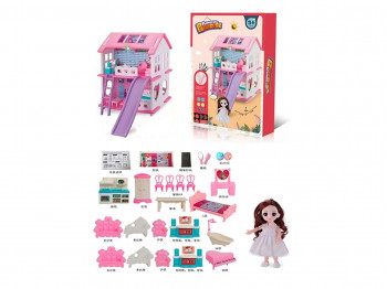 Girl toy ZHORYA ZY1251772 DIY վիլլա, լույսով և 6՞ տիկնիկով 