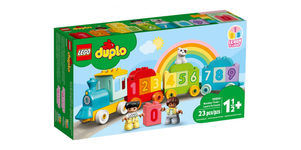 Կոնստրուկտոր LEGO 10954 Duplo Թվերով գնացք - սովորումենք հաշվել 
