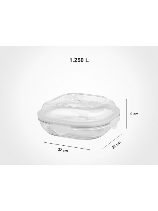 Մթերքի տարաներ LIMON 204935 GLASS W/LID 8PC(906189) 