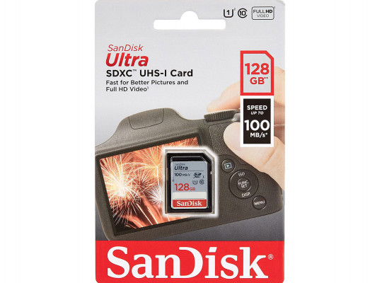հիշողության քարտ SANDISK SD SDXC UHS-I SDSDUNR-128G-GN3IN 128GB 