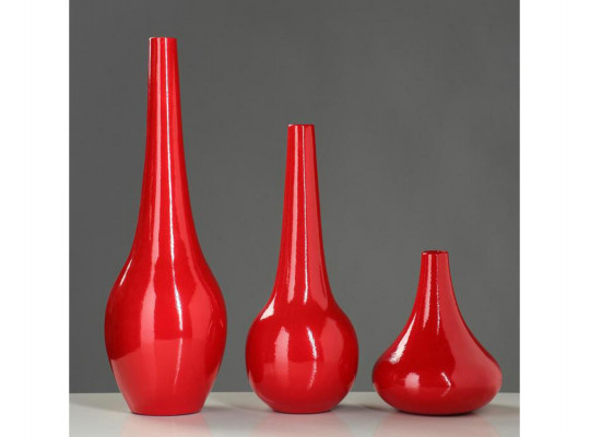 Vases SIMA-LAND MYRTA SET RED 4350845