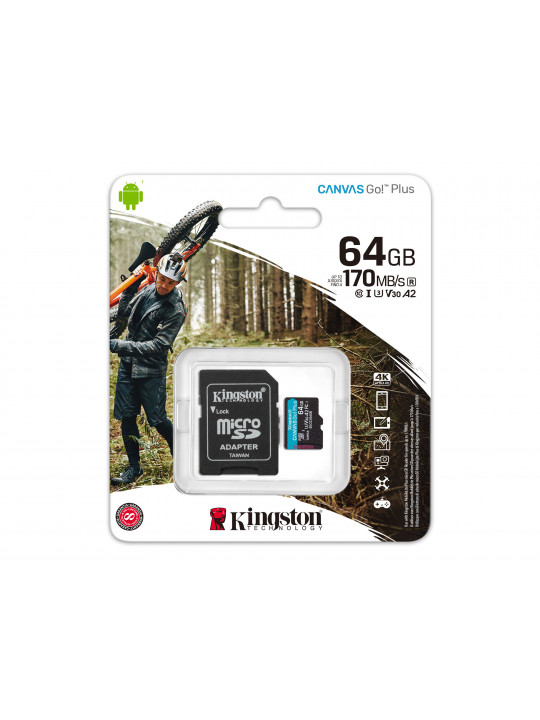 Memory card KINGSTON MICRO SD SDCG3/64GB 