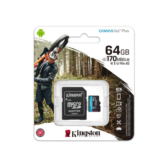 Հիշողության քարտ KINGSTON MICRO SD SDCG3/64GB 