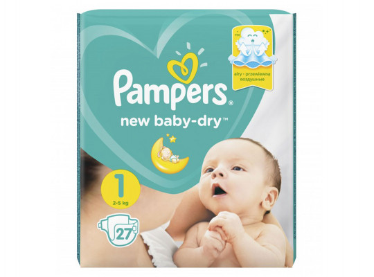 Մանկական տակդիրներ PAMPERS NEW BABY ACTIVE N1(2-5KG) 27PC(910080) 0080